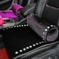 New Winter Crystal Plush Car Front Seat Cushion Woman Universal Auto Pads 1pcs - Black