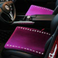 New Winter Crystal Plush Car Front Seat Cushion Woman Universal Auto Pads 1pcs - Purple