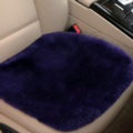 Top Quality Pure Wool Universal Car Seat Cushion Sheepskin Fur One Piece Pads 1pcs - Purple