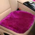 Top Quality Pure Wool Universal Car Seat Cushion Sheepskin Fur One Piece Pads 1pcs - Rose