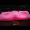 Winter Crystal Plush Car Back Seat Cushion Woman Universal Auto Long Pads 1pcs - Rose