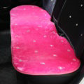 Winter Crystal Plush Car Back Seat Cushion Woman Universal High Quality Long Pads 1pcs - Rose