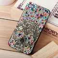 Bling Hard Covers Skull diamond Crystal Cases Skin for iPhone 8 - Color