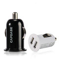 Capdase Auto Dual USB Car Charger Universal Charger for iPhone 8 - Black