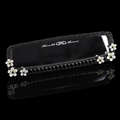 Daisy Gorgeous Bling Bling Diamonds Crystal Car Rearview Mirror Auto Brilliant Rearview Mirror - Black