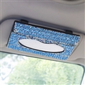 Luxury Creative Crystal Auto Tissue Paper Box Hanging Women Auto Interior Accessories - Green
