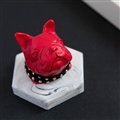 Cute Ornaments French Bulldog Car Decoration Air Freshener Solid Perfume Red Dog - White Red