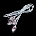 3 in 1 General Crystal Diamond USB Data Cable Mobile Phone Car Charge Line in Car - Purple
