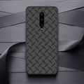 Nillkin Synthetic Fiber Shield Plaid Hard Cases Skin Covers for OnePlus 7 Pro - Black