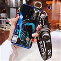 Personality Camera Silicone Lanyard Covers Wristband Back Shell Soft Cases For OnePlus 7 Pro - Blue