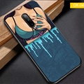 Trendy Matte Silica Gel Shell TPU Shield Back Soft Cases Skin Covers for OnePlus 7 - Bra