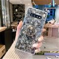 Femal Rhinestone Holder Soft Case Protective Shell Cover for Samsung Galaxy S10 - Black