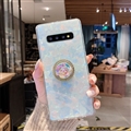 Femal Rhinestone Holder Soft Case Protective Shell Cover for Samsung Galaxy S10 Plus S10+ - Colorful
