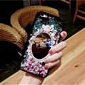 Flower Crystal Silicone Soft Case Protective Shell Cover for Samsung Galaxy Note9 - Pink