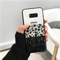 Lanyard Silica Gel Shell TPU Shield Back Soft Cases Skin Covers for Samsung Galaxy S8 - Leopard 01