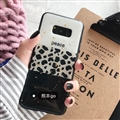 Leopard Matte Silica Gel Shell TPU Shield Back Soft Cases Skin Covers for Samsung Galaxy S8 - Black and White