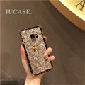 Luxury Crystal Silicone Soft Case Protective Shell Cover for Samsung Galaxy S9 - Silver