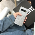 Luxury Crystal Silicone Soft Case Shell Cover for Samsung Galaxy S10 - Silver