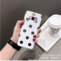 Polka Dots Silica Gel Shell TPU Shield Back Soft Cases Skin Covers for Samsung Galaxy Note9 - White
