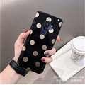 Polka Dots Silica Gel Shell TPU Shield Back Soft Cases Skin Covers for Samsung Galaxy S8 Plus S8+ - Black