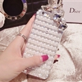 Bow Pearl Covers Rhinestone Diamond Cases For iPhone 6S Plus - Crystal