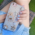 Women Bling Pearl Covers Rhinestone Diamond Cases For iPhone 6S Plus - Perfume Bottle