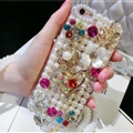 Fashion Bling Pearl Covers Rhinestone Diamond Cases For iPhone 7 - Heart