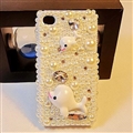 Dolphin Pearl Covers Rhinestone Diamond Cases For iPhone X - 01