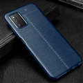 Business Silicone Ultrathin Leather Back Cases Holster Covers For Samsung Galaxy A22 4G/5G LTE - Blue