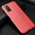 Business Silicone Ultrathin Leather Back Cases Holster Covers For Samsung Galaxy A22 4G/5G LTE - Red