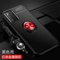 Holder Magnet Protective Shield Silicone Soft Cases Skin Covers For Samsung Galaxy F52 5G - Black Red