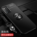 Holder Magnet Protective Shield Silicone Soft Cases Skin Covers For Samsung Galaxy F52 5G - Black