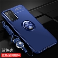Holder Magnet Protective Shield Silicone Soft Cases Skin Covers For Samsung Galaxy F52 5G - Blue