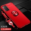 Holder Magnet Protective Shield Silicone Soft Cases Skin Covers For Samsung Galaxy F52 5G - Red