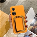 Personality Girl Silicone Wrist Covers Soft Back Shell Bracket Cases For Huawei Honor 50 Pro - Orange