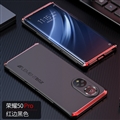 Ultrathin Super Metal Frame Matte Hard Cases Skin Covers For Huawei Honor 50 Pro - Black Red