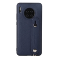 Wrist Ultrathin Real Leather Back Cases Holder Covers For Huawei Mate 30/30 Pro/30E Pro/30 RS - Blue