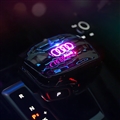 Luxury Crystal Automatic Gear Shift Knob Car Shifters 7 Color 3D Gradient Touch LED Light For Audi A7 A7L - Audi Logo