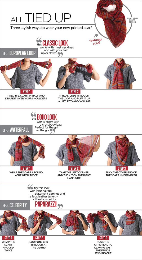 how to wear a scarf