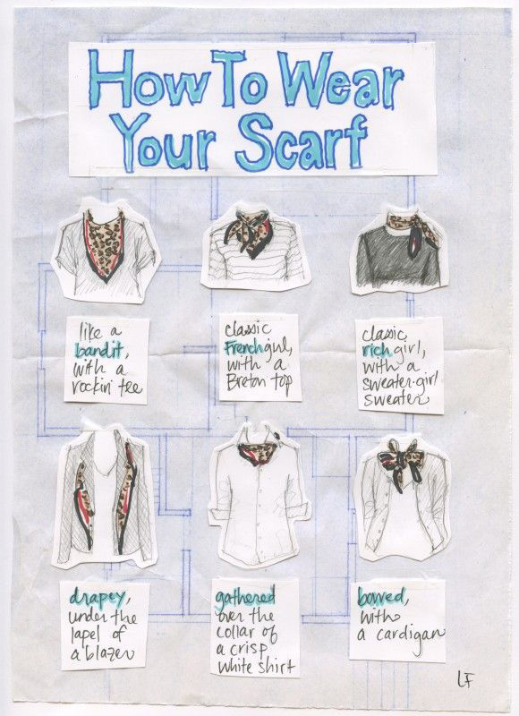 how to wear a scarf