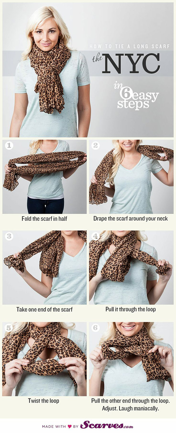 how to wear a scarf