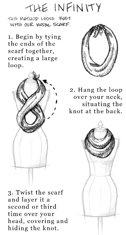 how to wear a scarf