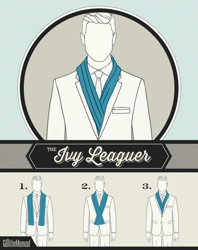 The Ivy Leaguer scarf knot