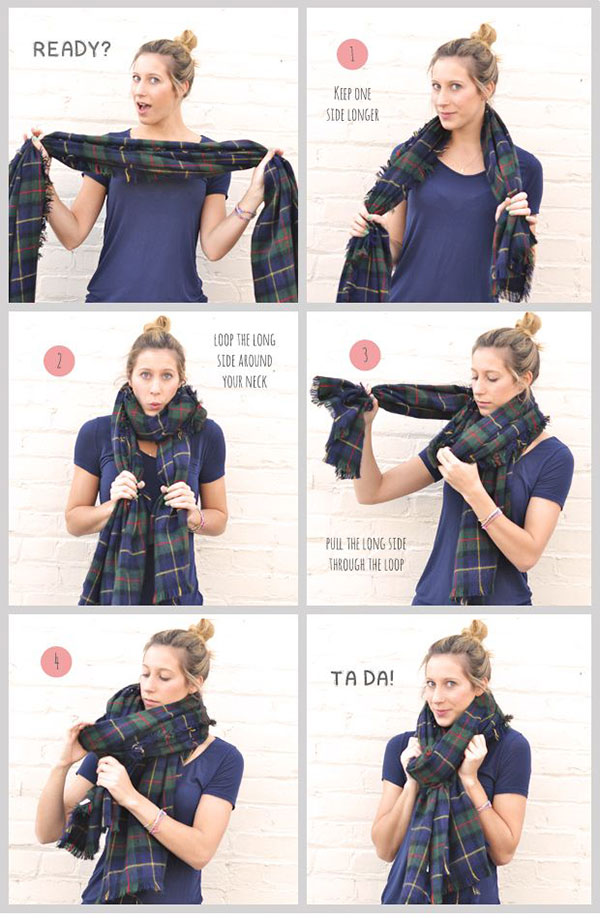 how to wear a blanket scarf