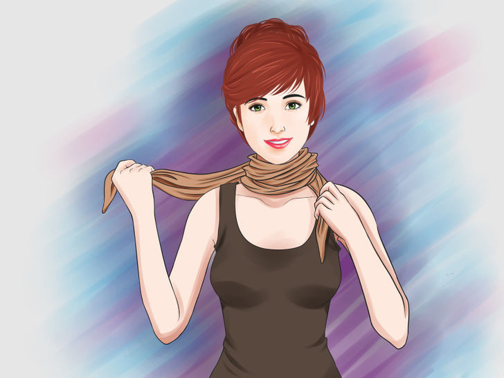 Image titled Tie a Scarf Around the Neck Step 10