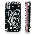 100% Brand New Clear Butterfly Bling Hard Plastic Case For Samsung S5230