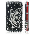 Clear Butterfly Crystal Bling Back Case For LG KP500