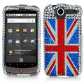 100% Brand New Great Britain Flag Crystal Bling Hard Plastic Case For HTC Nexus One