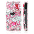 100% Brand New Pink IMY Crystal Bling Hard Plastic Case For Sony Ericsson Vivaz