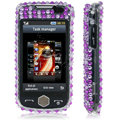 100% Brand New Purple Zebra 3D Crystal Bling Hard Plastic Case For Samsung S8000